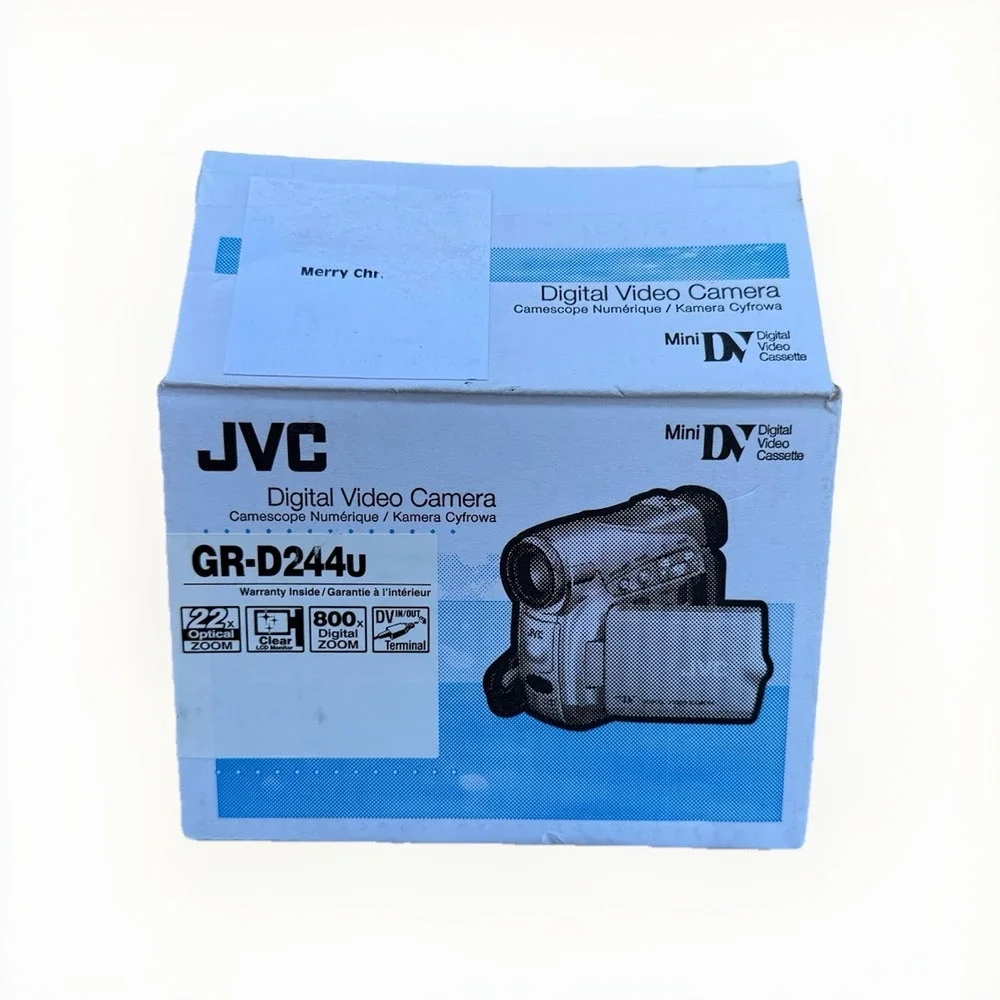 JVC GR-D244U Mini-DV Camcorder Video Camera Open Box Battery Charger Cables More